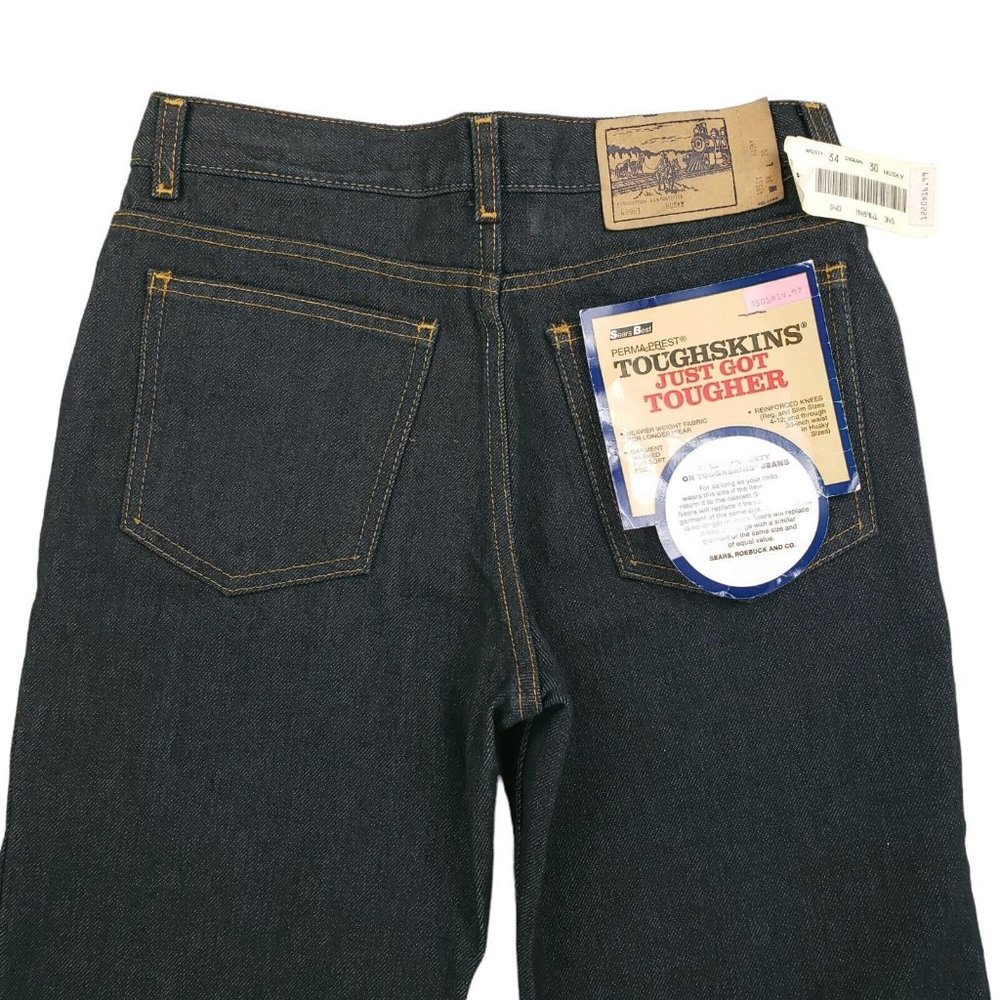 NWT Sears Toughskins Tough Skins Blue Jeans Size 29x28 Measure 28x28 Deadstock